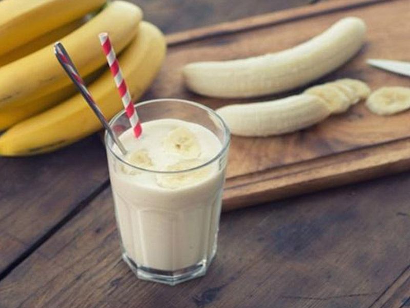 Banana With Milk Juice